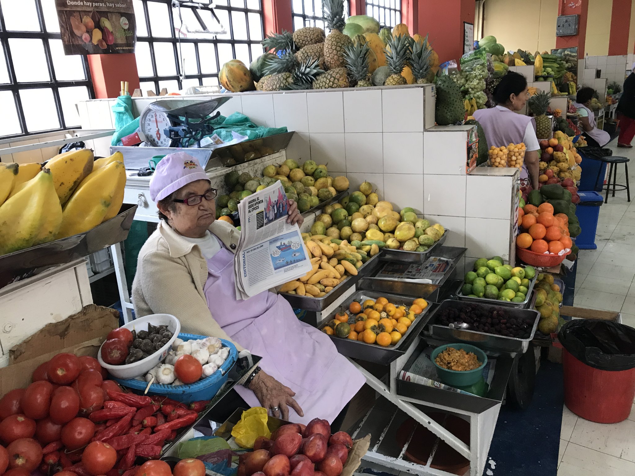 Amazing selection of fruit at the mercado, Quito