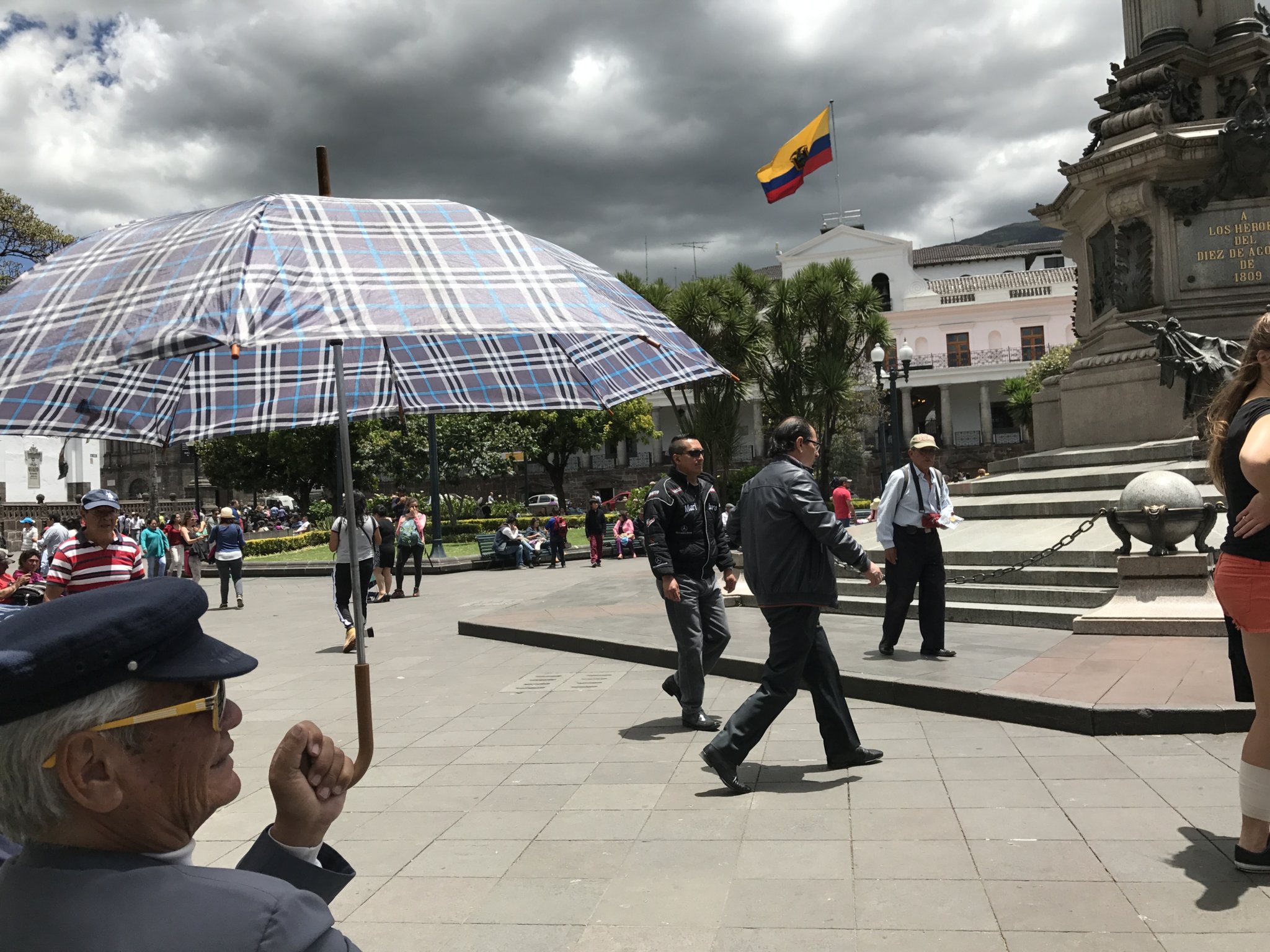 Styling in the always busy Plaza Grande