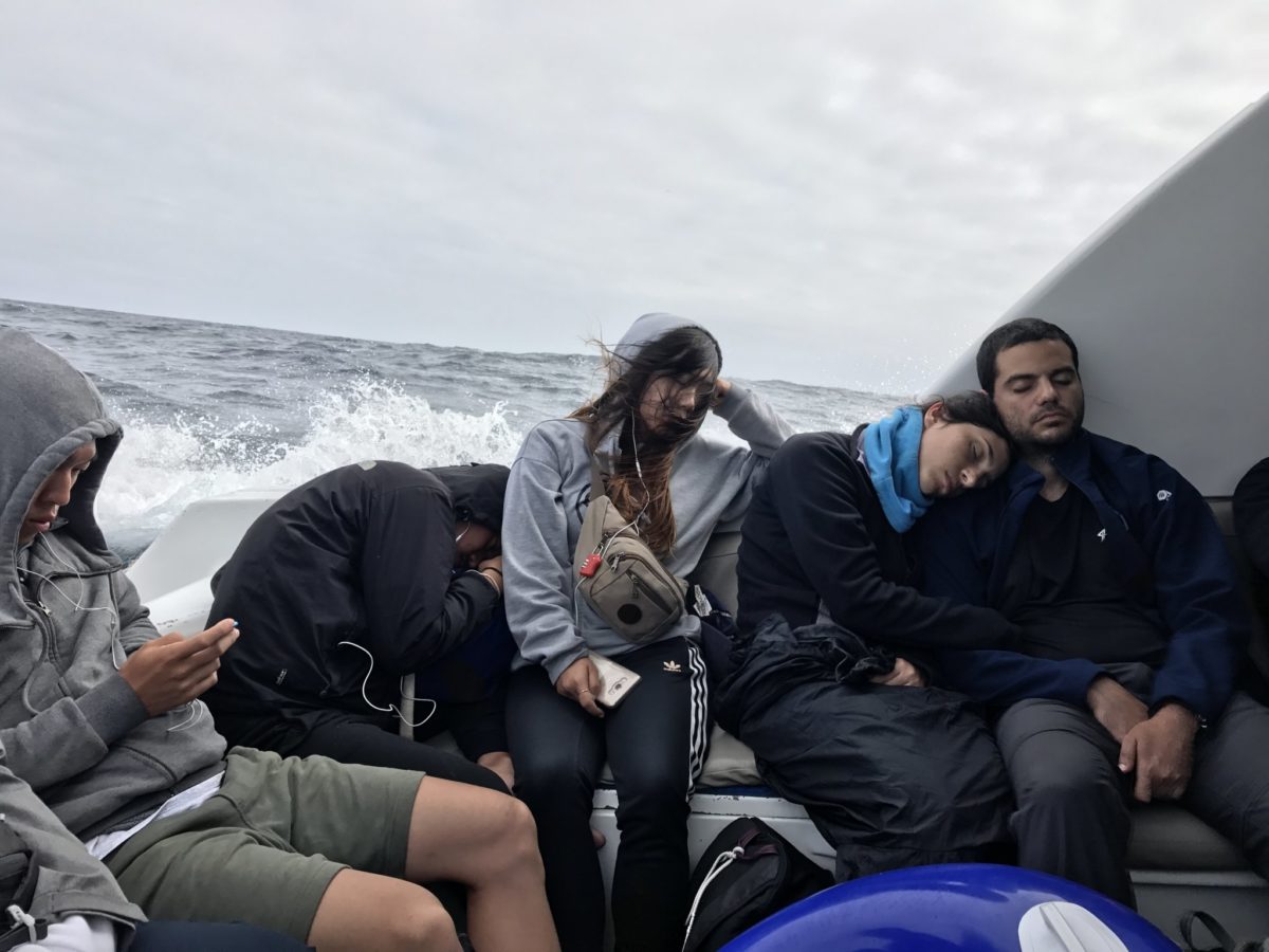 The "ferry" ride from Santa Cruz Island to San Cristóbal Island