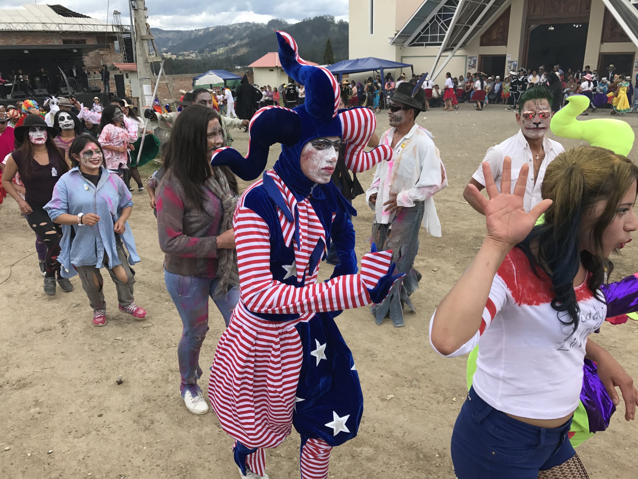 Both traditional and modern costume styles were on display at the San Miguel day celebrations