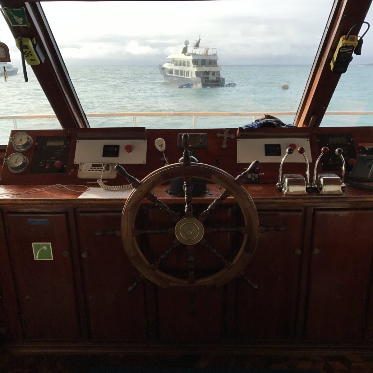 Captain's eye view of our boat, Millenium