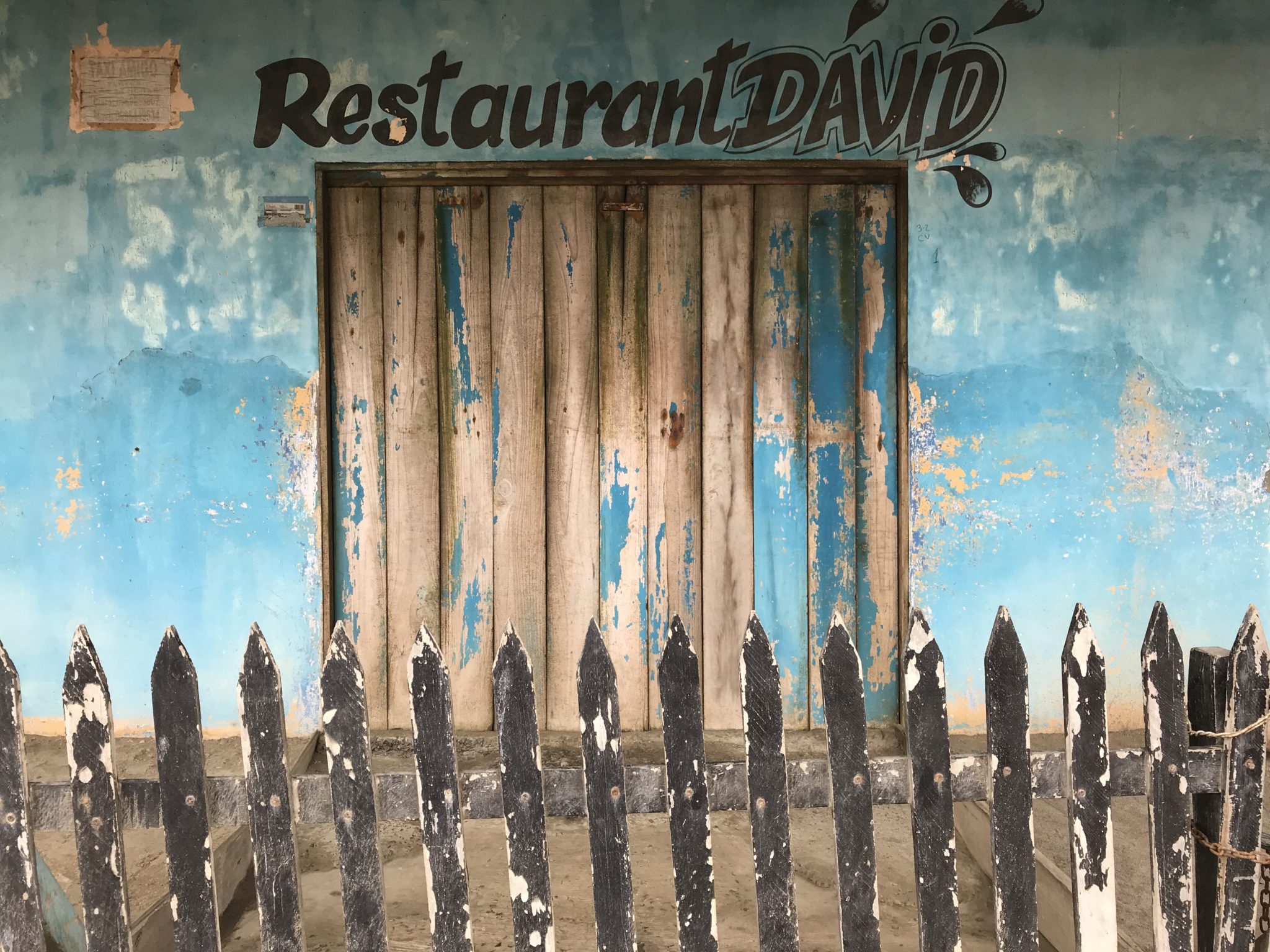 One of the many restaurants along the malecon (the coastal road)