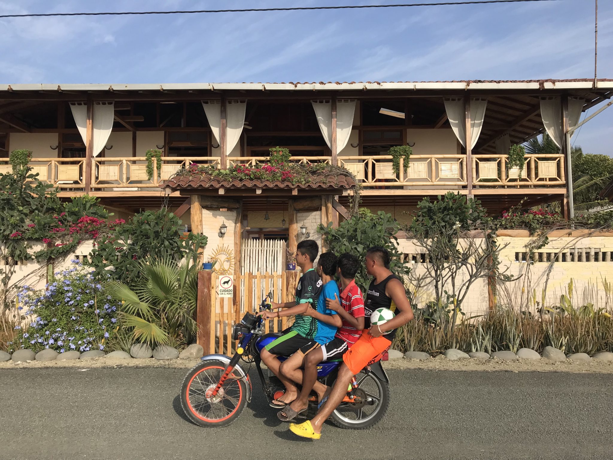 Motorbikes with four or more passengers weren't an unusual sight