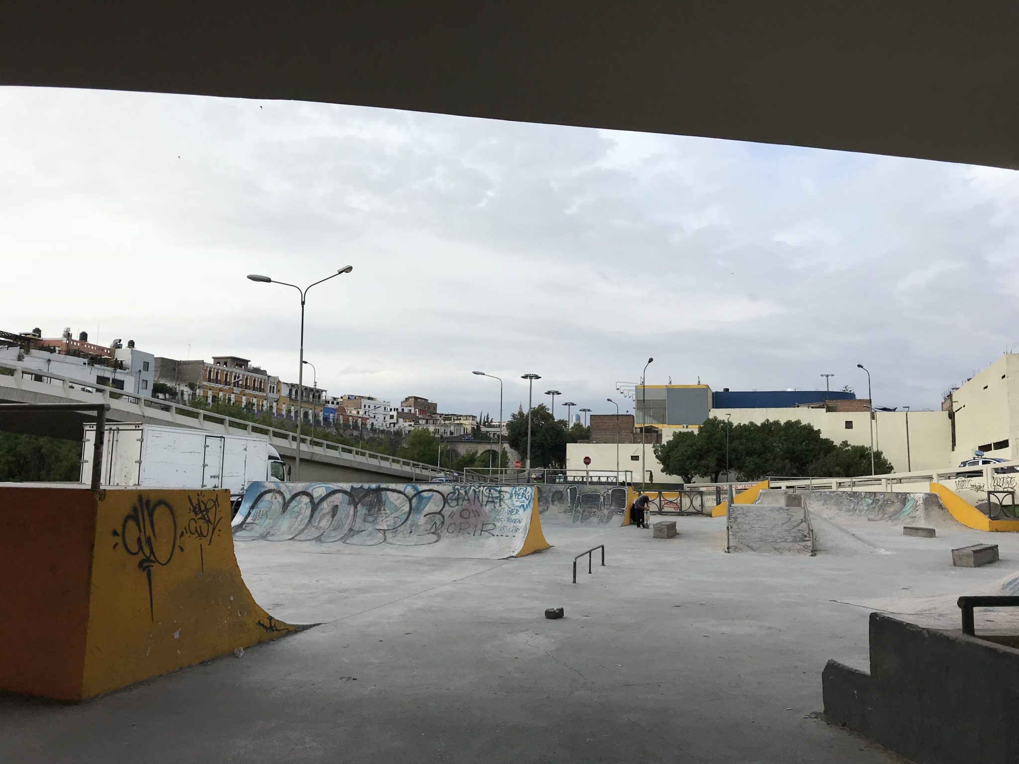 Skate park under the highway, Arequipa, Peru