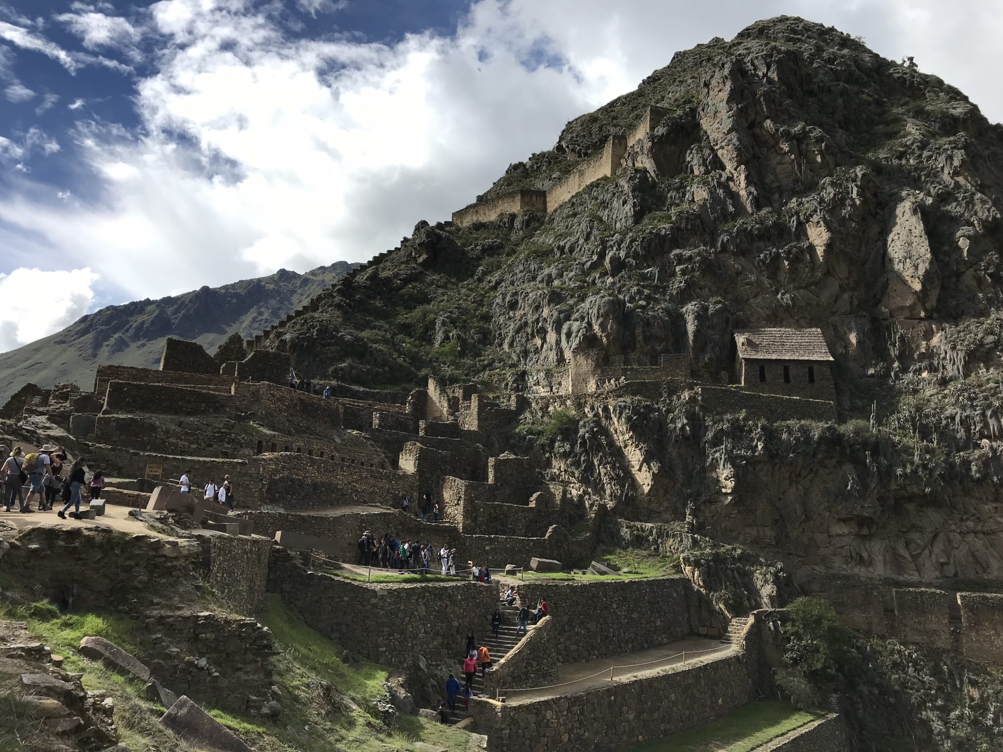 The imposing Inca ruins of Ollantaytambo, Peru