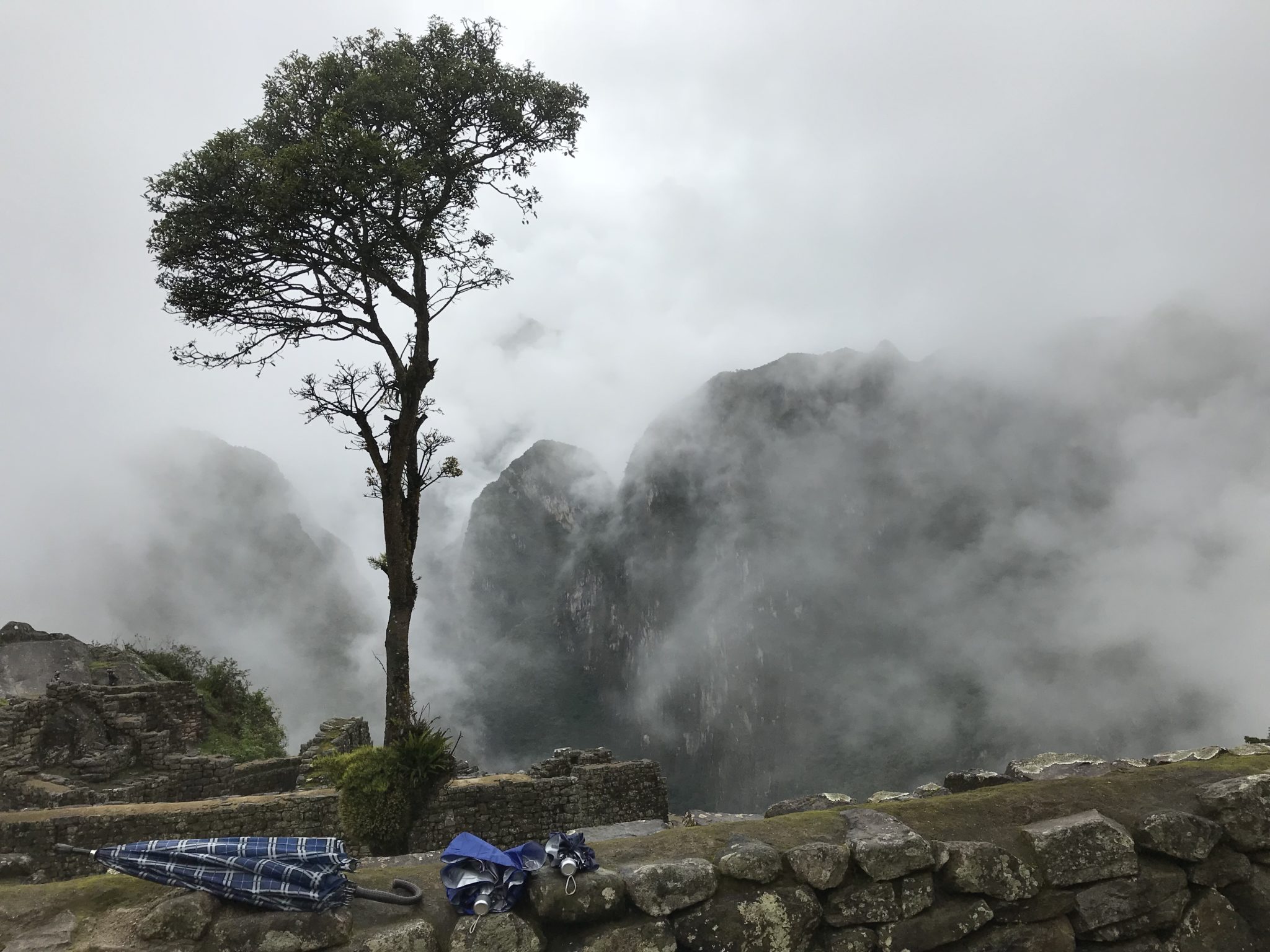 The rain finally stops, Machu Picchu, Peru