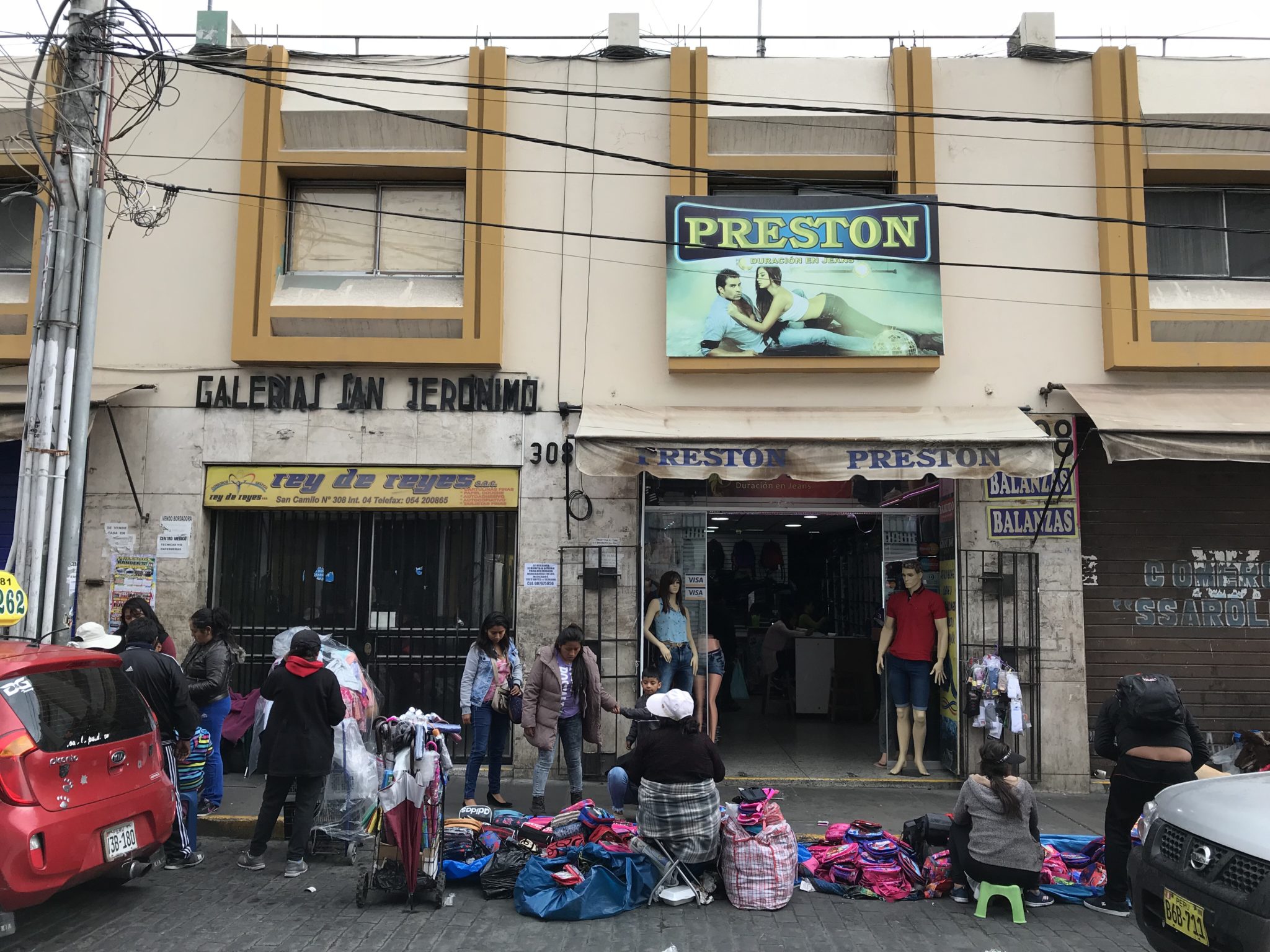 Shopping near the main market, Arequipa, Peru